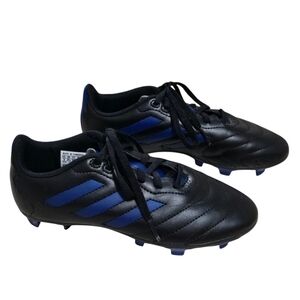 Adidas Goletto VIII FG J Black Royal Blue Kids Youth Size 3 Soccer Cleats Shoes